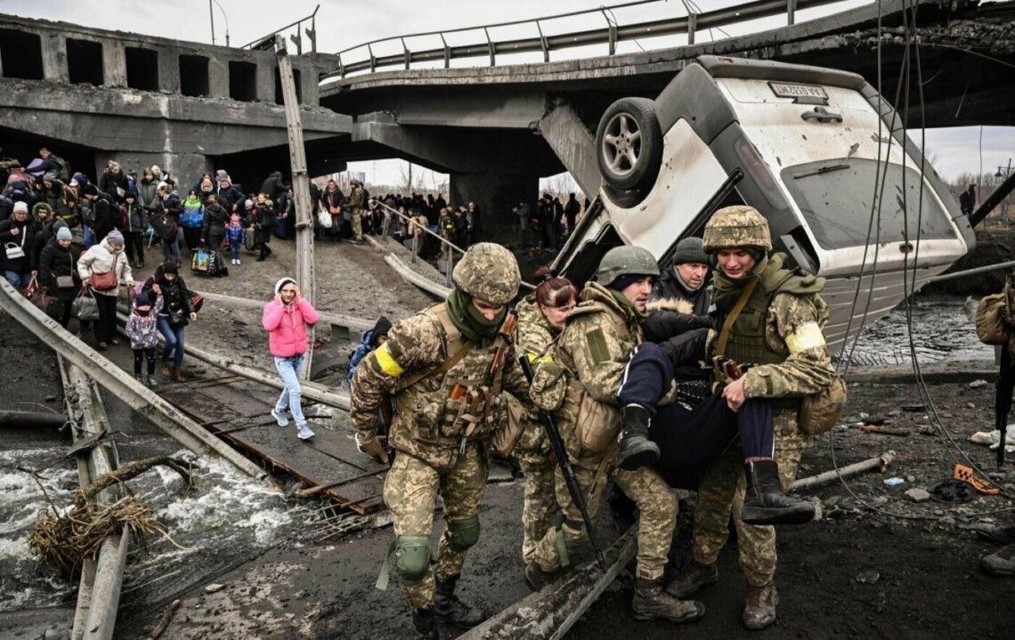 Irpin evacuation Ukraine