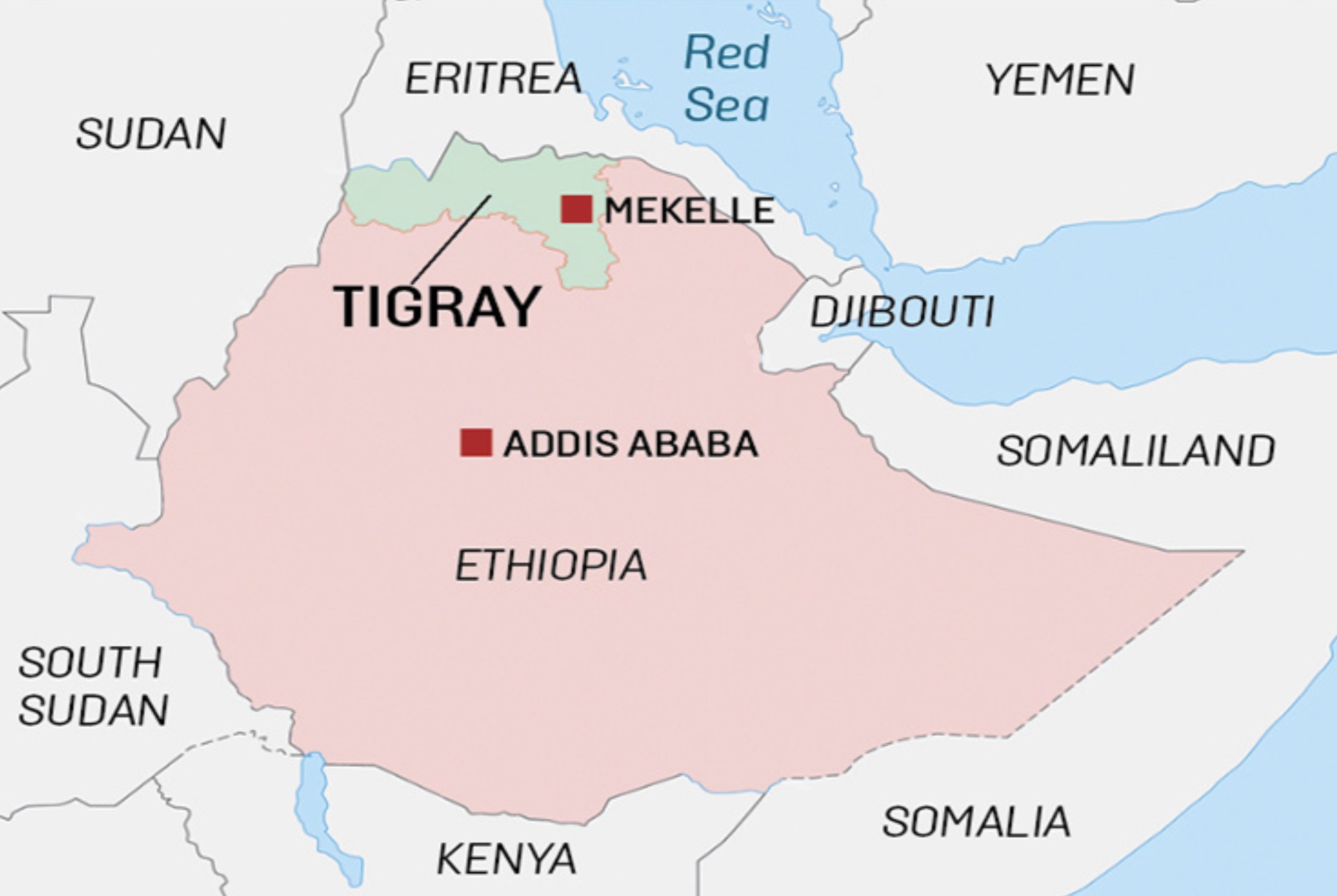 a map Tigray