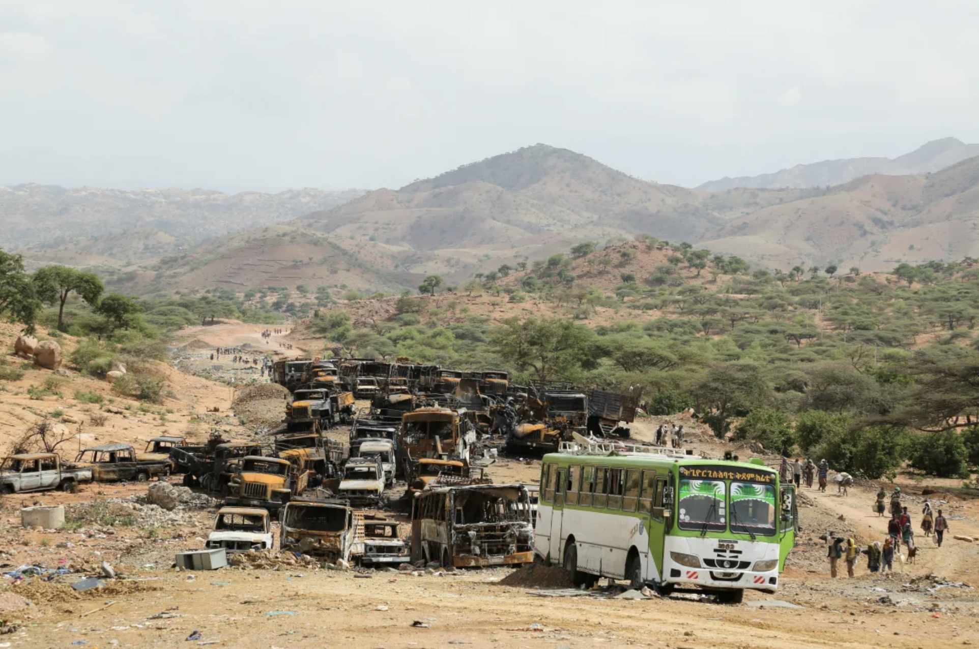 war in tigray cars