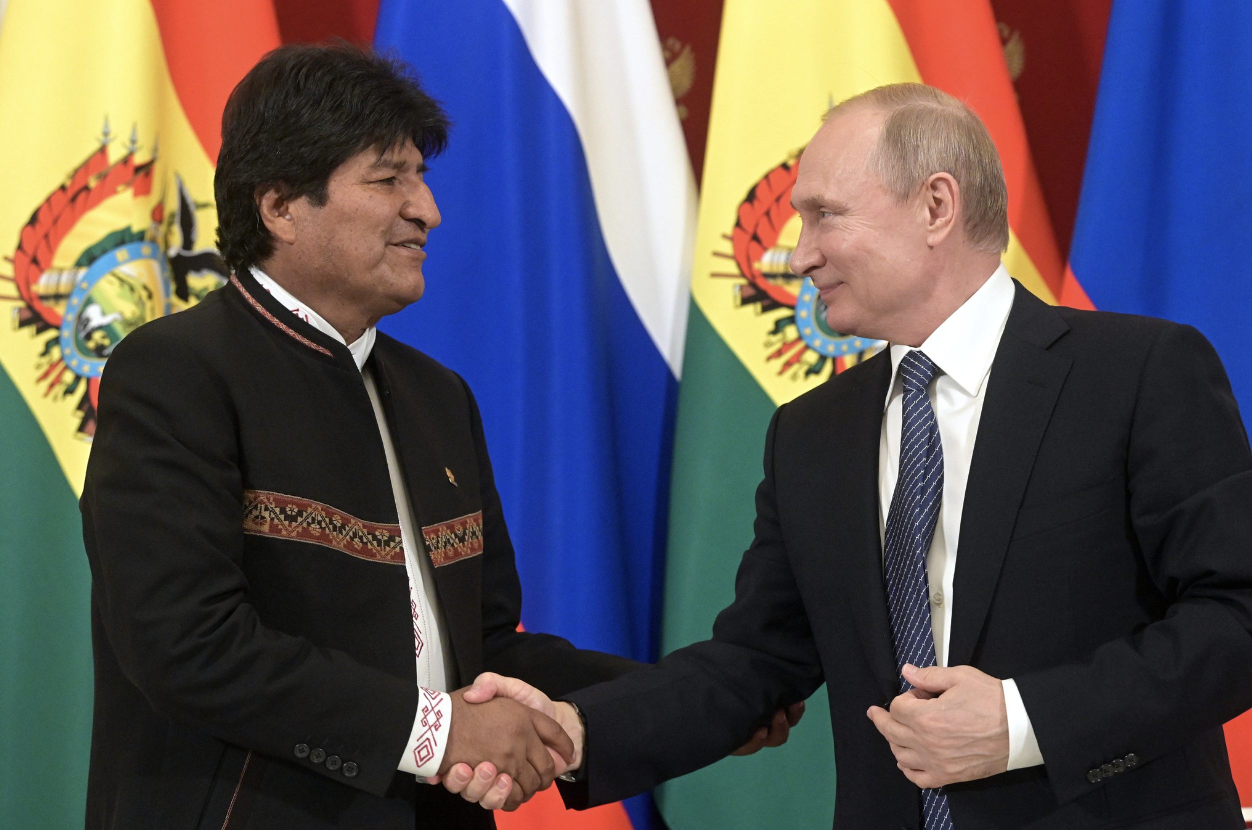 Ево Моралес і Володимир Путін
